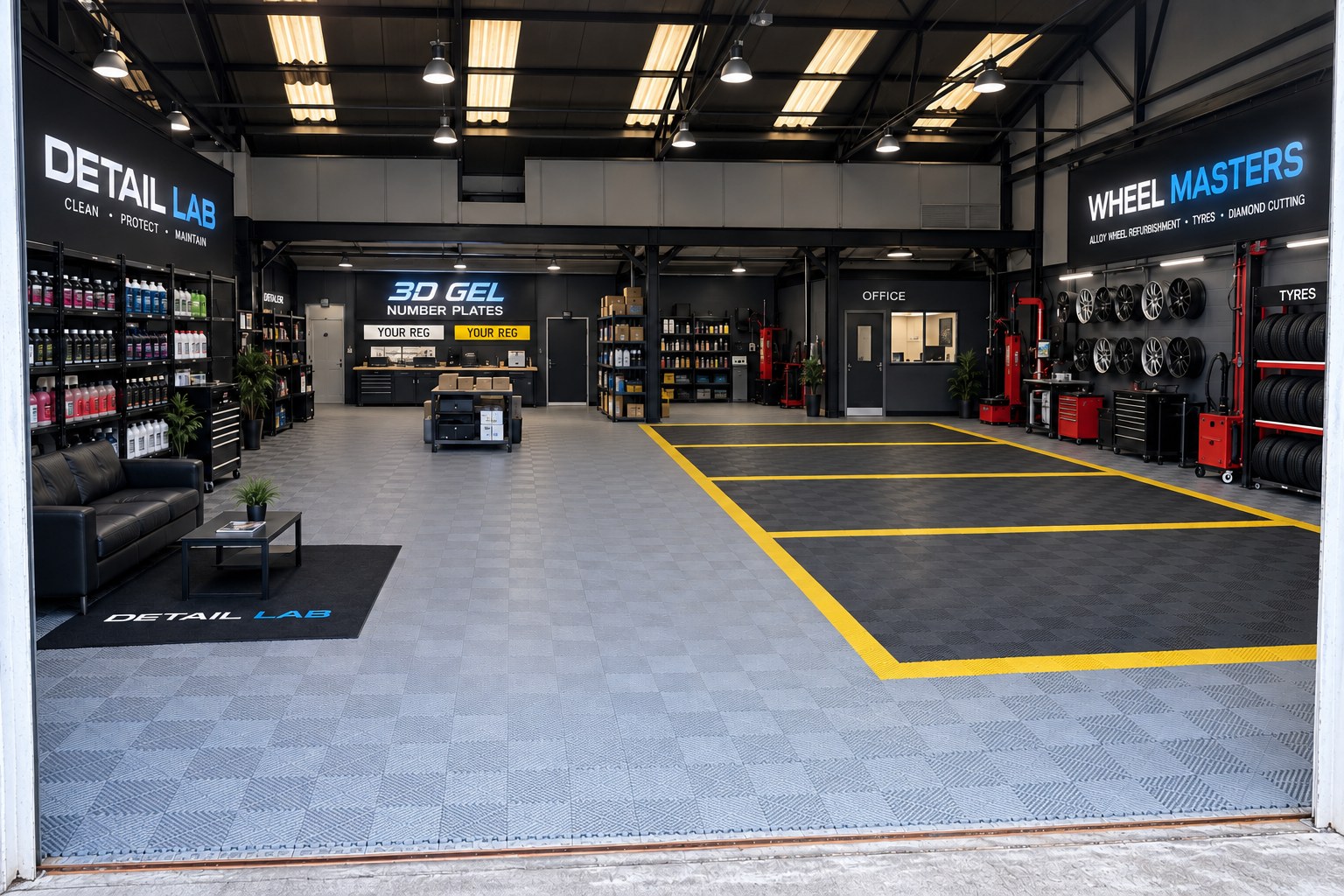 Visualisation of the planned WheelMaster and Detail Lab workshop in Whaley Bridge